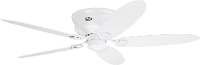 Hunter Low Profile We Plafondventilator Kleur Ventilatorbladen: Wit Lak, Esdoorn Kleur Behuizing: Wit Lak