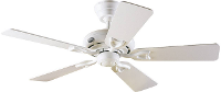 Hunter Seville Ii We Plafondventilator (ã) 112 Cm Kleur Ventilatorbladen: Wit, Eiken Kleur Behuizing: Wit