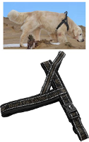 Hurtta Padded Harness 110 cm voor de hond zwart   groen