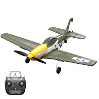 HW W551 Vliegtuig P51 Mustang 2.4GHz 4CH 410mm Spanwijdte 6 Assen Gyro Een Sleutel Acrobatiek EPP Mini RC Vliegtuig RTF