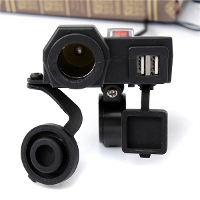 Hx 5025 12v Dual Usb Charger With Fuse Metal Bracket For Car Motorcycle