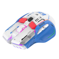 HXSJ G6 Draadloze Gaming Muis 10 Toetsen 11 RGB 1200 4000 DPI Tri mode Gamer Muis voor PC Laptop Computer
