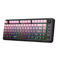 HXSJ L400 Drie Modus Draadloze Gaming Toetsenbord 81 Toetsen Ergonomisch RGB Achtergrondverlichting Membranen 2000mAh Ba