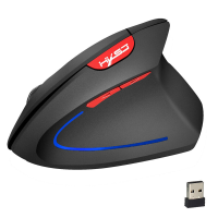 HXSJ T25 Tri mode Draadloze Verticale Gaming Muis RGB 800/1600/2400 DPI bluetooth/USB Bedrade Gamer Muizen voor PC Lapto