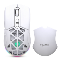 HXSJ T26 Dual Mode Gaming Muis Holle Schelp 4800DPI RGB 2.4G Draadloos & bluetooth 5.1 E sports Gamer Muizen