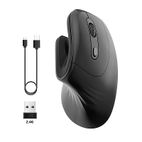 HXSJ T27 2.4G Draadloze Verticale Gaming Muis 1200/2400/3200DPI 6 Knop Ergonomische Muizen voor Kantoorwerk