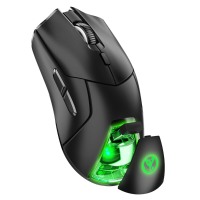 HXSJ T40 Tri mode Wireless Gaming Mouse 1000/1600/2400/4000DPI Kleurrijke Achtergrondverlichting Stil Klikken Oplaadbare