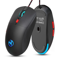 HXSJ X200 RGB Bedrade Gaming Muis 4800DPI Ergonomie 6 Knoppen E sports Gamer Muizen voor PC Desktop Computer