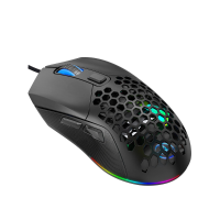 HXSJ X300 Wired Mouse 1200 7200DPI Adjustable 6 key Macro Programming Mice with RGB Backlit Swap Back Cover 125Hz Pollin