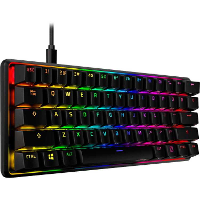 HyperX Alloy Origins 60 gaming toetsenbord RGB leds, Double shot PBT keycaps