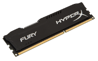 HyperX PC werkgeheugen module HyperX Fury Black HX316C10FB/4 4 GB 1 x 4 GB DDR3 RAM 1600 MHz CL10 10 10 37