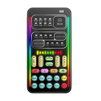 I9 Geluidskaart Mini Meerdere Audiogeluidseffecten Bluetooth Compatibele Live Geluidskaarten Stemvervormer Draagbare Liv
