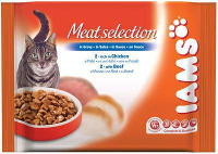 Iams Cat Multipack Adult Kip/rund Kattenvoer #95;_4x100 Gr