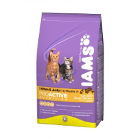 Iams Kitten & Junior Kip kattenvoer 2 x 10 kg