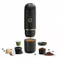 ICafilas Draagbare Italiaanse Capsule Koffiemachine Capsule Poeder Dubbel Doel Handheld Draadloze Verwarmde Buitenkoffie