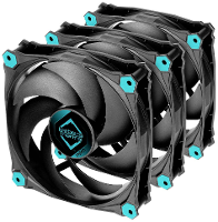 Iceberg Thermal IceGALE Silent PWM PC ventilator Zwart