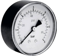 ICH Manometer 306.40.10 Aansluiting (manometer): Achterkant 0 tot 10 bar Schroefdraad (buiten) 1/8 1 stuk(s)
