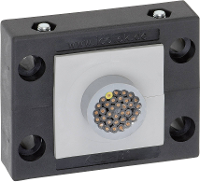 Icotek KEL B1 Kabelinvoeringsplaat Klem Ø (max.): 35 Mm Polyamide Zwart 1 stuk(s)