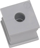 Icotek KT 13 Kabeldoorvoering Gegroefd Klem Ø (max.): 14 Mm Elastomeer Grijs 1 stuk(s)