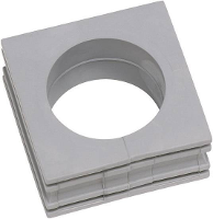 Icotek KT 16 Gegroefd Klem Ø (max.): 17 Mm Elastomeer Grijs 1 stuk(s)