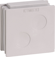 Icotek KTMB K Kabeldoorvoering Klem Ø (max.): 18 Mm Elastomeer Grijs 1 stuk(s)