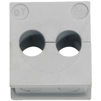 Icotek QT 2/7 Kabeldoorvoering Klem Ø (max.) 7 Mm Elastomeer Grijs 1 stuk(s)