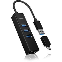 ICY BOX IB HUB1419 LAN usb hub