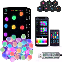 IDeal LED APP Slimme Festival Decoratie Kleine Witte Bal USB Magische Kleurpunt Controle Licht Snoer Villa 8 Functie Led