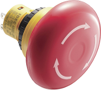 Idec AB6E 4BV02PRM Noodstopschakelaar 250 V/AC 3 A 2x NC IP65 1 stuk(s)