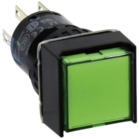 Idec AL6Q A24P G AL6Q A24P G Verlichte druktoets 250 V 1 A 2x aan/aan Continu Groen IP65 1 stuk(s)