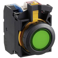 Idec CW1L M1E10QM4G CW Series Druktoets 230 V 1x uit/(aan) Continu Groen 1 stuk(s)
