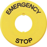Idec HAAV4 27 Markeringsplaatje EMERGENCY STOP 1 stuk(s)