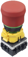 Idec LBW6L M1T64Y LBW6L M1T64Y Verlichte druktoets 250 V, 125 V, 30 V 5 A 2x uit/(aan) Moment (Ø) 22 mm IP65 1 stuk(s)