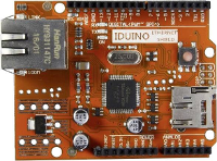 Uitbreidingsmodule Ethernet module geschikt voor (Arduino boards): Arduino