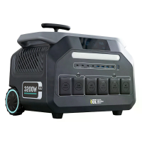 IEETek P2400 draagbare stroomvoorziening 2400W 2048Wh LiFePO4 batterijvoorkomende met 16 uitgangen 10 ms UPS ultrastil B