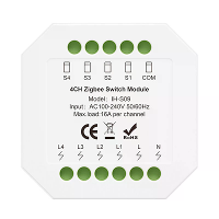 IH S09 Tuya 1 4CH Zigbee Slimme Schakelmodule 16A/Kanaal APP Afstandsbediening Timer Schema Countdown Functies Spraakbes