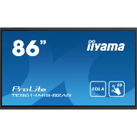 Iiyama ProLite TE8614MIS B2AG public display 4x HDMI, 1x DisplayPort, USB A, USB C, RJ 45, WLAN, Touch, Sound