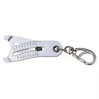 Ijzeren Draad Grootte Controle Sleutelhanger Draagbare Caliper Gauge Metrische/Imperial Eenheden Snelle Nauwkeurige Meti