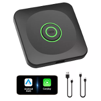2 In 1 Bedrade naar Draadloze Carplay Converter Plug & Play Dongle Converteer Carplay Draadloze Adapter Eén klik Schakel