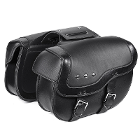 Motorfiets PU leren bagagetassen zwart voor Sportster XL883 1200