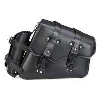 Motorfiets zadeltas PU leer Waterdichte zadeltassen Zwart Links/Rechts voor Harley Davidson Universeel