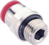 IMI NORGREN Rechte koppeling C02250618 Norgren Schroefdraad (buiten): 1/8 Buis Ø: 6 mm 1 stuk(s)