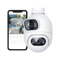 IMILAB EC6 Dual 2K Lens WiFi Spotlight Camera 360° PTZ Wireless Cam Kleur Nachtzicht AI Detectie Tweeweg Audio Sirene Al