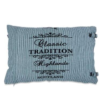 In The Mood sierkussen Tradition Stripe   darkmint   40x60 cm   Leen Bakker