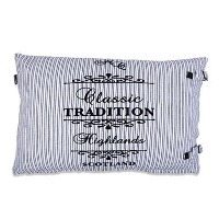 In The Mood sierkussen Tradition Stripe   ecru   40x60 cm   Leen Bakker