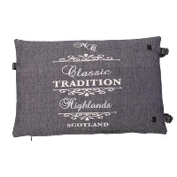 In The Mood sierkussen Tradition Stripe   indigo   40x60 cm   Leen Bakker