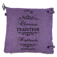 In The Mood sierkussen Tradition Stripe   paars   50x50 cm   Leen Bakker