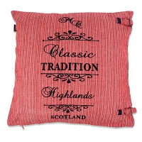 In The Mood sierkussen Tradition Stripe   toffee   50x50 cm   Leen Bakker