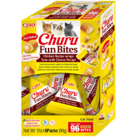 Inaba Ciao Churu Fun Bites kip en tonijn met kaas kattensnack 16 x 12 g