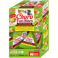 Inaba Ciao Churu Fun Bites kip met pompoen kattensnack 32 x 12 g